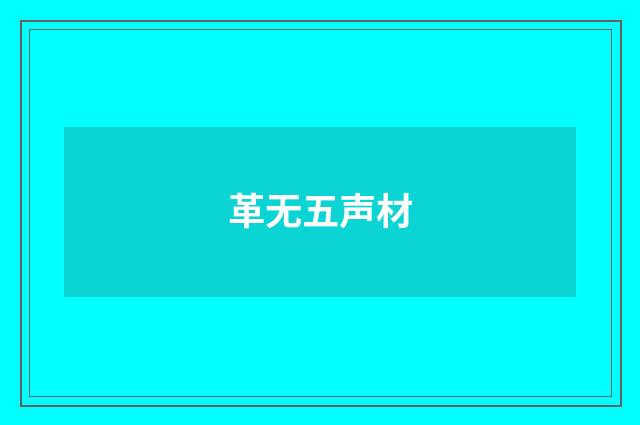 革无五声材