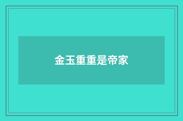 金玉重重是帝家
