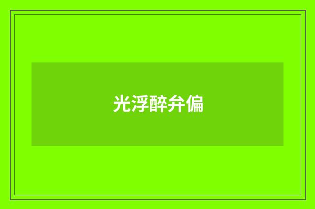 光浮醉弁偏