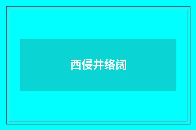 西侵井络阔