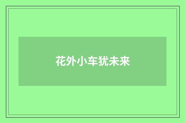 花外小车犹未来