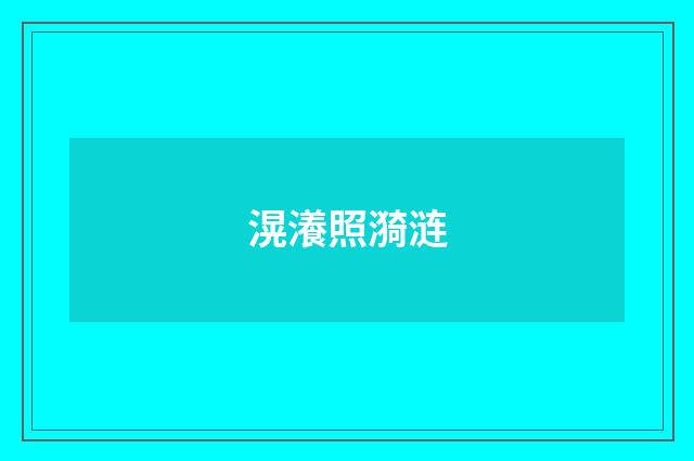 滉瀁照漪涟