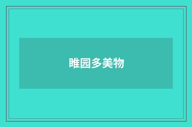 睢园多美物