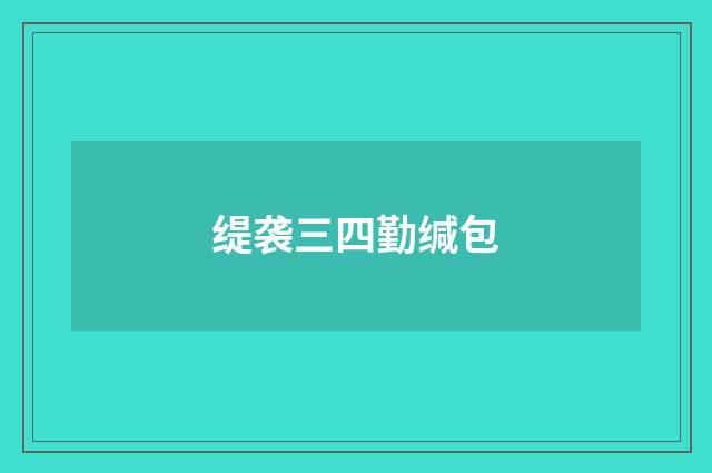 缇袭三四勤缄包