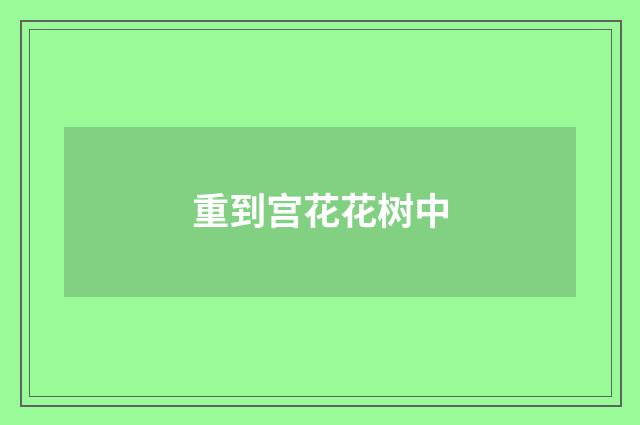 重到宫花花树中