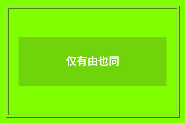 仅有由也同