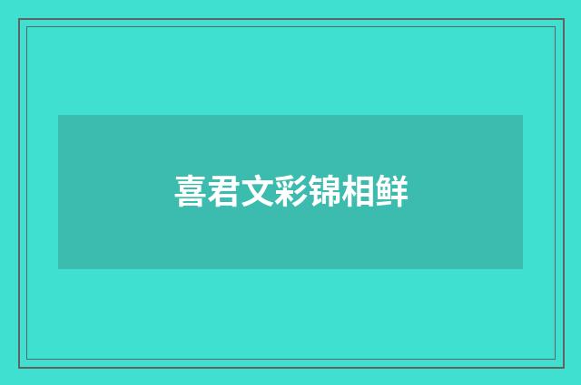 喜君文彩锦相鲜