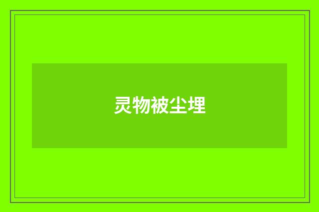 灵物被尘埋