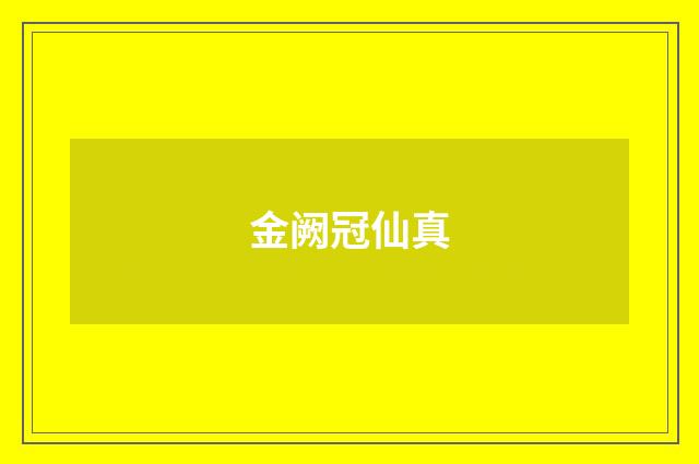 金阙冠仙真