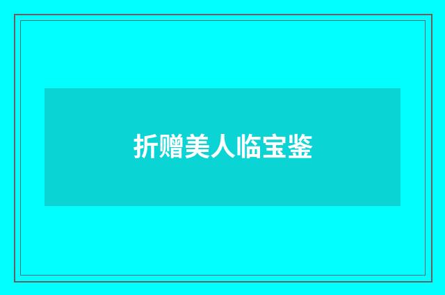 折赠美人临宝鉴