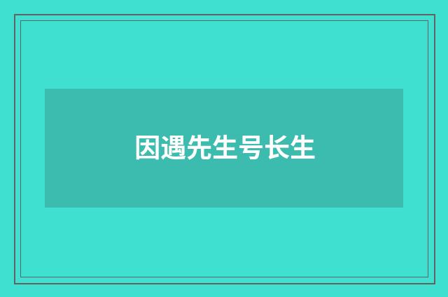 因遇先生号长生