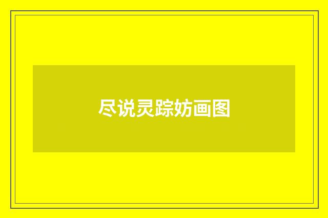尽说灵踪妨画图