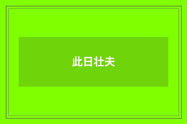 此日壮夫