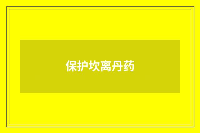 保护坎离丹药