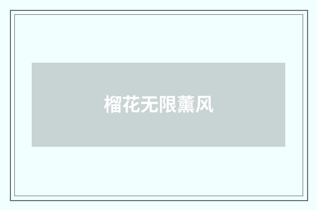 榴花无限薰风