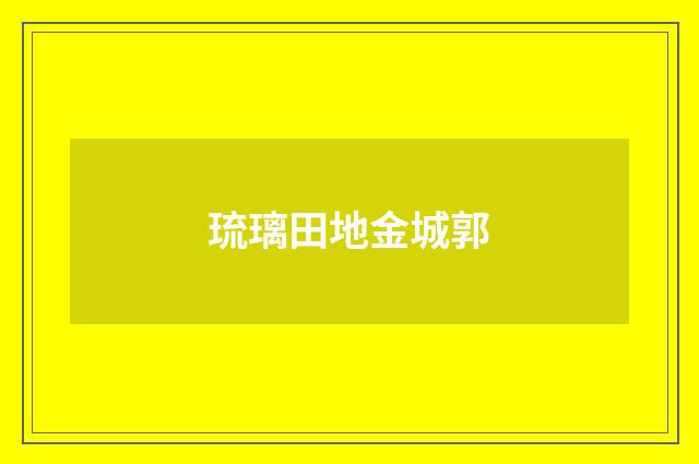 琉璃田地金城郭