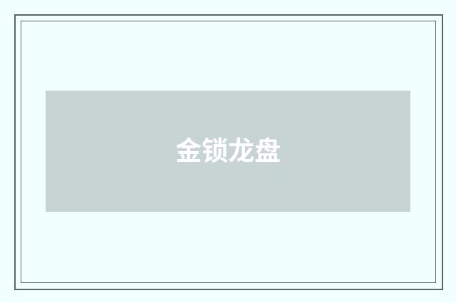 金锁龙盘