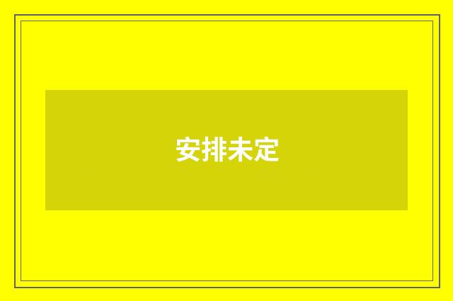 安排未定