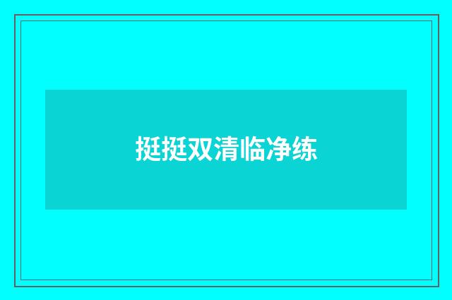 挺挺双清临净练
