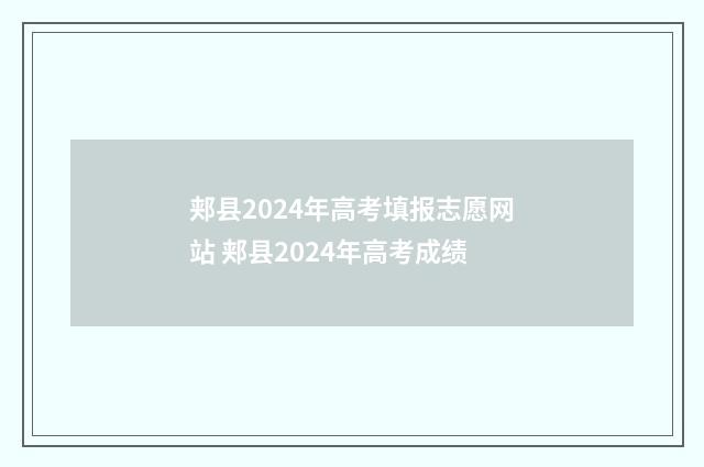 郏县2024年高考填报志愿网站 郏县2024年高考成绩