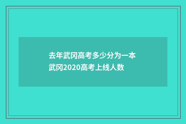 去年武冈高考多少分为一本 武冈2020高考上线人数