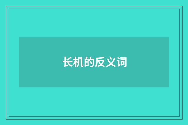 长机的反义词