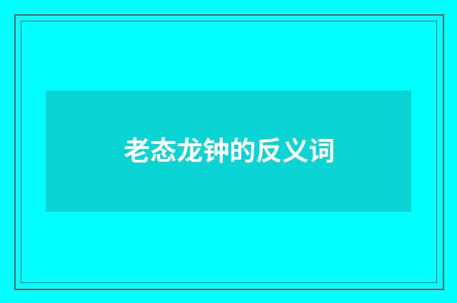 老态龙钟的反义词